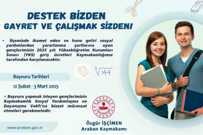 İhtiyaç sahibi öğrencilere YKS ücreti desteği