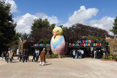 Gaziantep Doğal Yaşam Parkı’nda bayram rekoru