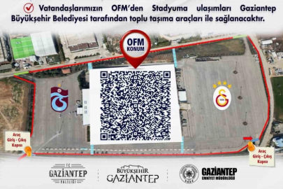 Türkiye Kupası finaline araçlarıyla gelecek taraftarlar için Gaziantep’teki otopark alanları belirlendi