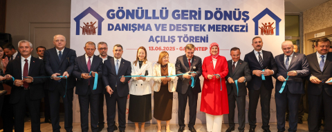 GÖNÜLLÜ GERİ DÖNÜŞ, DANIŞMA VE DESTEK MERKEZİ AÇILDI