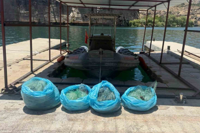Ağ ile avlanma yasağına uymayan şahıs yakalandı