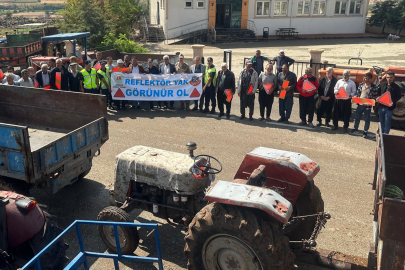 Trafik jandarmasından güvenli tarım eğitimi