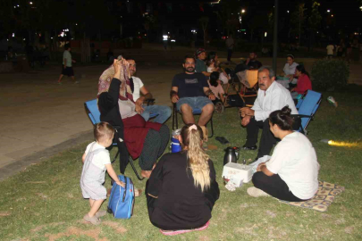 Gaziantepliler serinliği parklarda arıyor