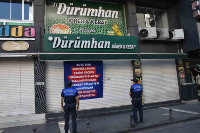 Şahinbey’de tarihi geçmiş ürün kullanan dürümcüye kapatma cezası