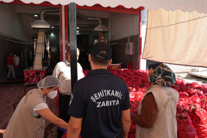 Şehitkamil’den salça denetimi