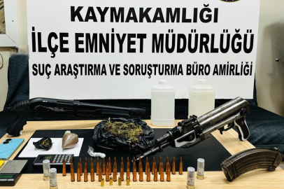 Silah ve uyuşturucu operasyonu: 1 gözaltı