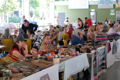KADIN ELİYLE ORTAYA ÇIKAN ÜRÜNLER GÖRÜCÜYE ÇIKTI