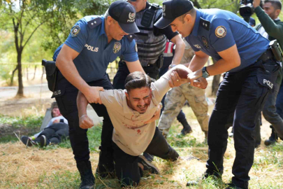Güçlükle sakinleştirildi