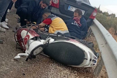 Otomobilin çarptığı motosikletin 79 yaşındaki sürücüsü hayatını kaybetti