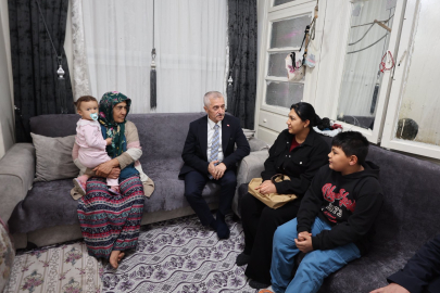 Tahmazoğlu’ndan aile ve esnaf ziyaretleri