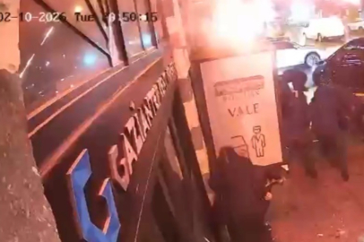 Gaziantep’te lüks restorana saldırı anı kameraya yansıdı