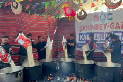 Şahinbey’den Gazze’ye her gün 1000 kişilik iftar