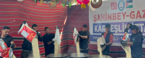 Şahinbey’den Gazze’ye her gün 1000 kişilik iftar