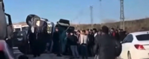 Devrilen beton mikserinin sürücüsü hayatını kaybetti