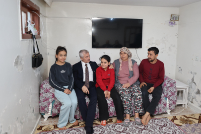 BAŞKAN TAHMAZOĞLU'NDAN EV ZİYARETLERİ