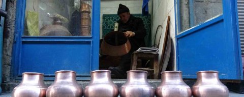 Gaziantep’in en yaşlı bakır ustası