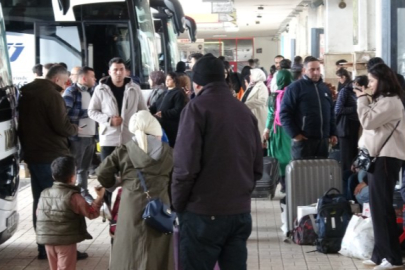 Otogarda bayram yoğunluğu