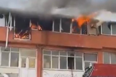 Ayakkabı imalathanesinde yangın