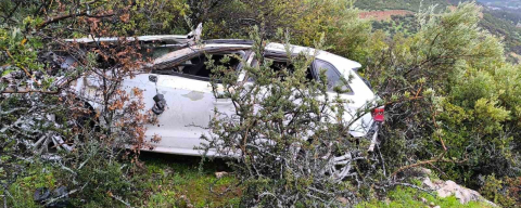 Kontrolden çıkan otomobil uçuruma yuvarlandı: 1 ölü