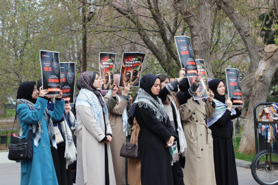 Gaziantep’te İsrail’in "idam yasası" protesto edildi