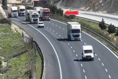 Jandarmadan dron destekli trafik denetimi