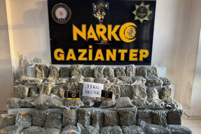 34 kilo uyuşturucu ele geçirildi