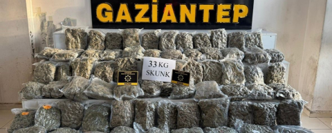 34 kilo uyuşturucu ele geçirildi