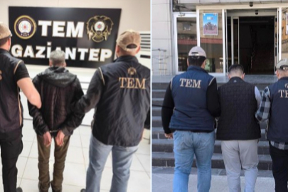 Kırmızı bültenle aranan 2 DEAŞ üyesi Gaziantep’te yakalandı