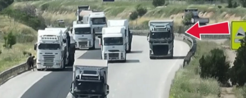 Jandarmadan dron destekli trafik denetimi