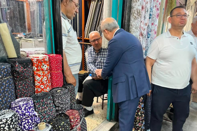 BAŞKAN KILIÇ, HAZIR GİYİM ESNAFI İLE BULUŞTU