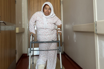 55 yıl sonra rahat yürümeye başladı