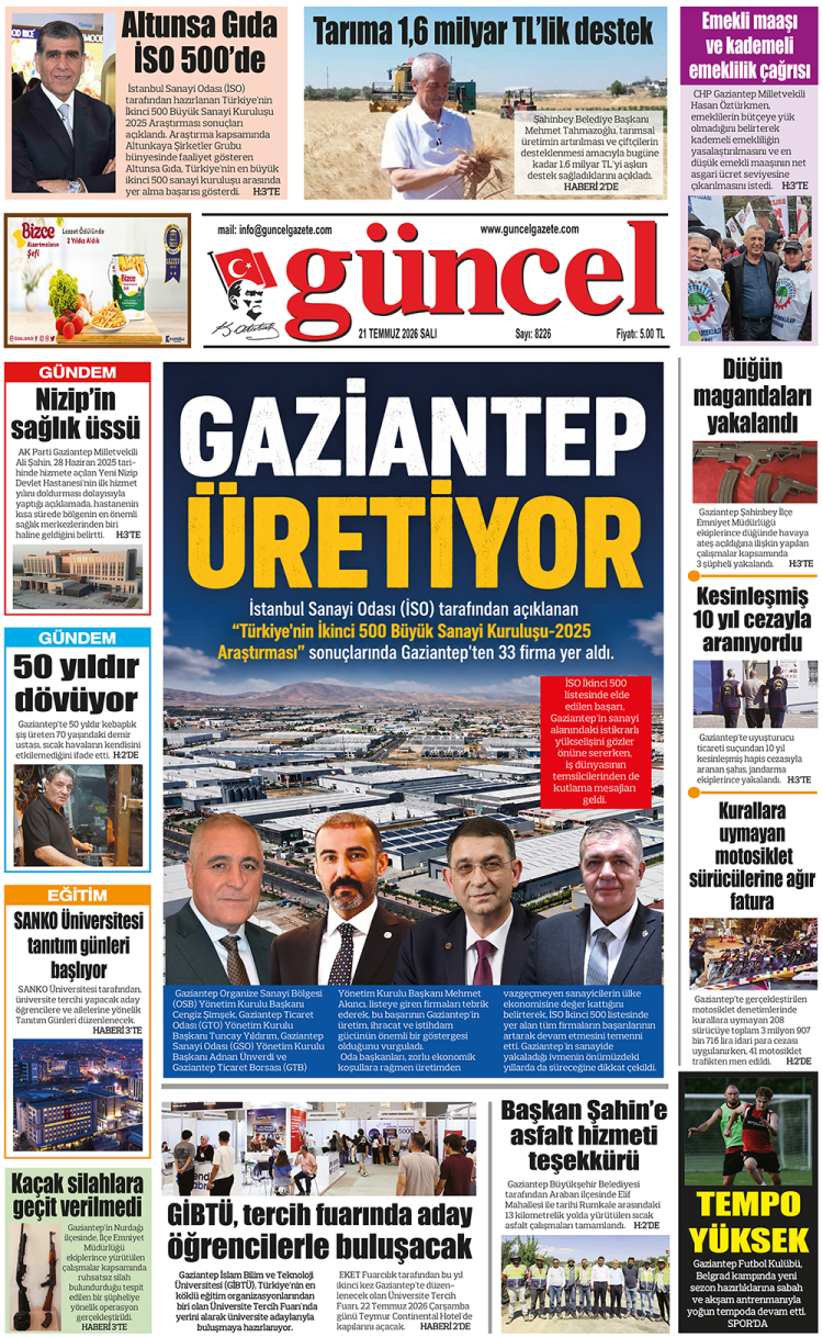 GÜNCEL GAZETE