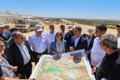 BAŞKAN ŞAHİN, MAVİKENT-HAVALİMANI YOLU ÇALIŞMALARINI İNCELEDİ