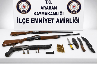 Ruhsatsız tüfekler ele geçirildi