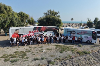 Şehitkamil’in gençleri denizin tadını çıkardı
