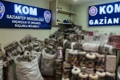 14 bin paket kaçak sigara ele geçirildi: 1 gözaltı