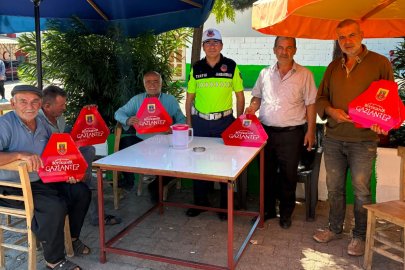 Jandarmadan traktör sürücülerine ’güvenli tarım, güvenli trafik’ eğitimi