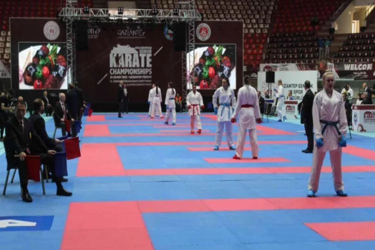 57. Avrupa Büyükler Karate Şampiyonası Gaziantep’te başladı