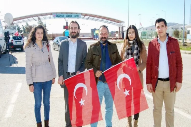 Gazetecilerden Kilis'e ve Mehmetçiğe destek