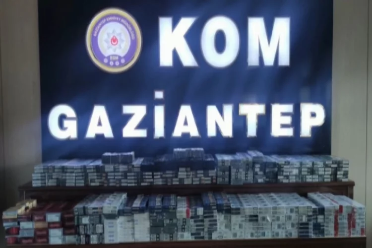 Gaziantep’te 2 bin 470 paket kaçak sigara ele geçirildi
