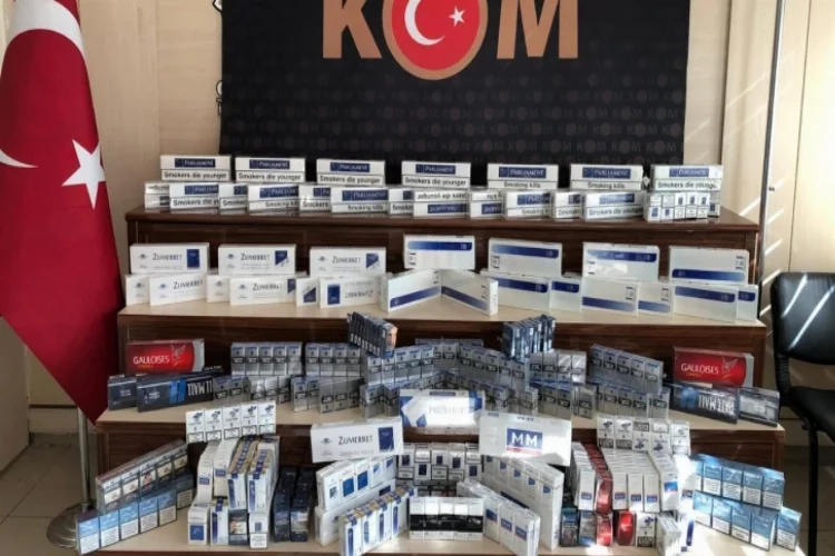 Gaziantep’te kaçak bin 323 paket kaçak sigara ele geçirildi