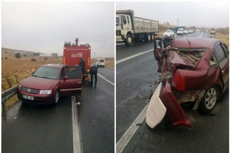 Gaziantep'te otomobil ile minibüs çarpıştı: 10 yaralı