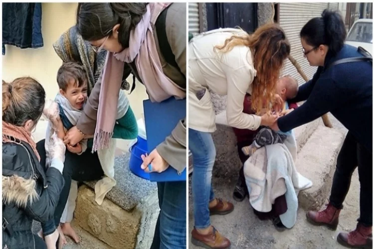 Suriyeli çocuklar için aşı kampanyası