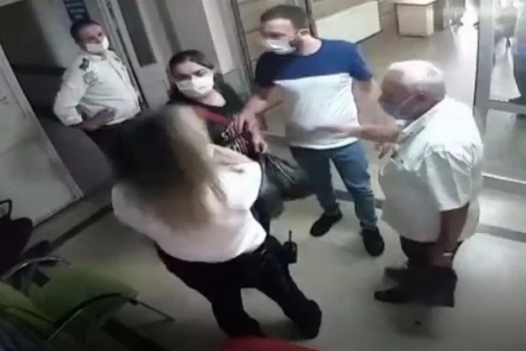Hastanede kadın güvenlik görevlisine yumruklu saldırı
