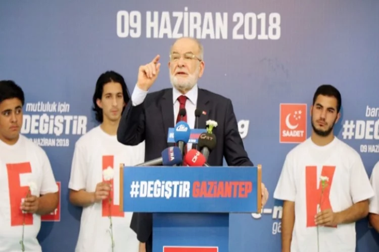 Karamollaoğlu Gaziantep’te 'e-miting' yaptı