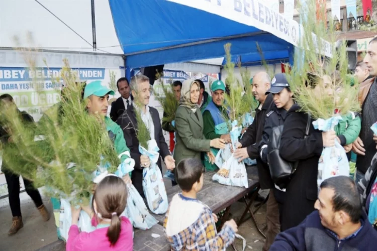 Şahinbey Belediyesi fidan dağıtımını sürdürüyor